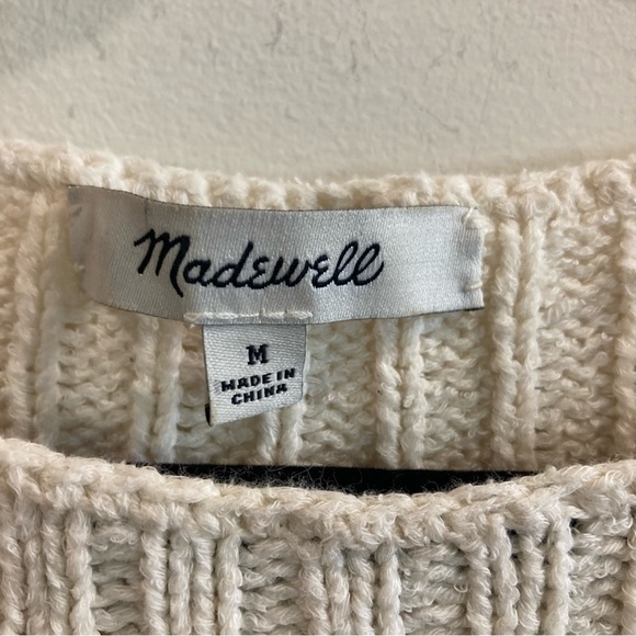 MADEWELL Sz M Sunsetter  A-Line Small Slit At Hem Sleeveless Tank Top Knit - Picture 9 of 9